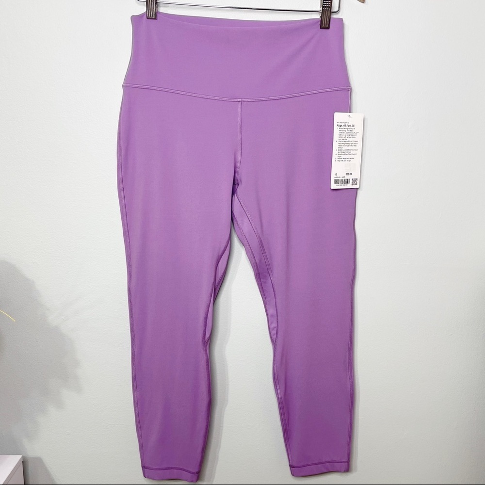 Lululemon Align High Rise Pant Leggings Wisteria Purple Size 12 NWT - Picture 8 of 12